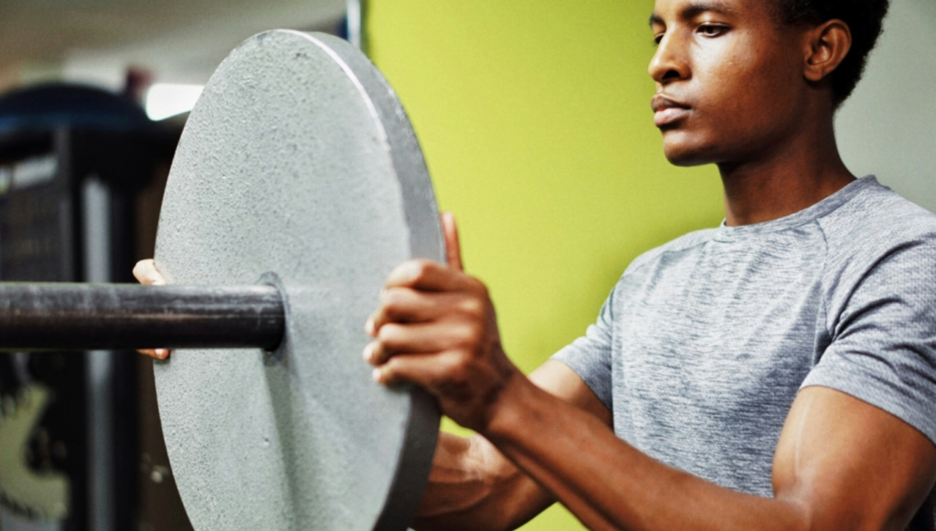 Discos de gimnasio para entrenar en casa