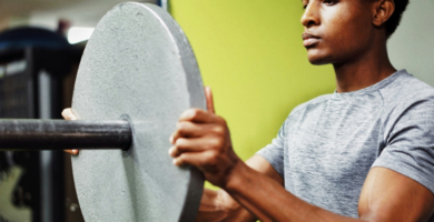 Discos de gimnasio para entrenar en casa